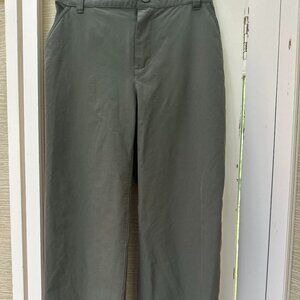 The North Face Pants Girls Hiking Pants Army Green Bottom Roll Button Outdoor